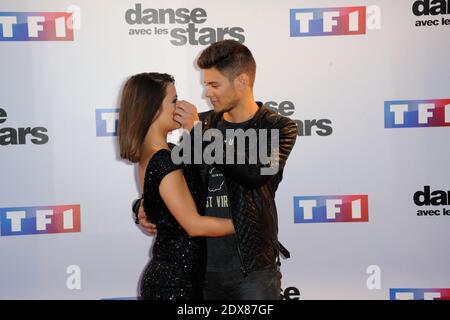 Rayane Bensetti, Denitsa Ikonomova beim 'danse Avec Les Stars 2014' Fotocall auf der TF1 in Paris, Frankreich, am 10. September 2014.Foto von Alban Wyters/ABACAPRESS.COM Stockfoto