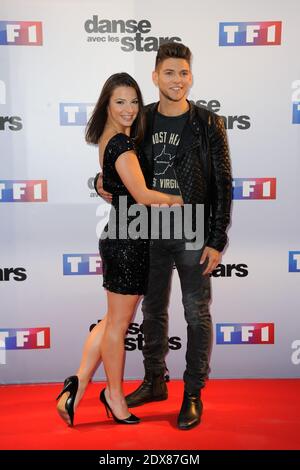 Rayane Bensetti, Denitsa Ikonomova beim 'danse Avec Les Stars 2014' Fotocall auf der TF1 in Paris, Frankreich, am 10. September 2014.Foto von Alban Wyters/ABACAPRESS.COM Stockfoto