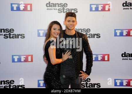 Rayane Bensetti, Denitsa Ikonomova beim 'danse Avec Les Stars 2014' Fotocall auf der TF1 in Paris, Frankreich, am 10. September 2014.Foto von Alban Wyters/ABACAPRESS.COM Stockfoto