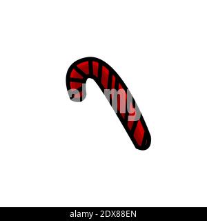 Candy Griff bunte Symbol Vektor Illustration Stock Vektor