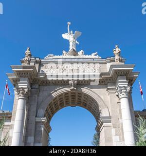 Toronto, Kanada - 11. August 2019: Eingang zum Exhibition Place, dem größten Ausstellungszentrum in Toronto, Kanada. Stockfoto