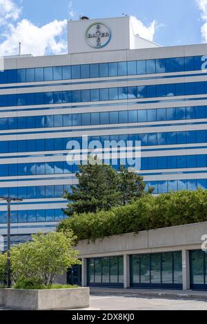 Mississauga, Ontario, Kanada - 11. August 2019: Sitz von Bayer Canada in Mississauga, Ontario, Kanada. Stockfoto
