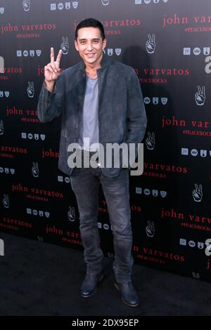 Gabriel Luna nimmt am 21. September 2014 an John Varvatos International Day of Peace mit Ringo Starr in der John Varvatos Boutique in West Hollywood, Los Angeles, CA, USA Teil. Foto von Julian Da Costa/ABACAPRESS.COM Stockfoto