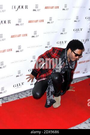 Lenny Kravitz scheint am 22. September 2014 im Park Hyatt New York Hotel in New York City, NY, USA, sein Album Strut und sein Cover des DuJour Magazine zu feiern. Foto von Donna ward/AABACAPRESS.COM Stockfoto