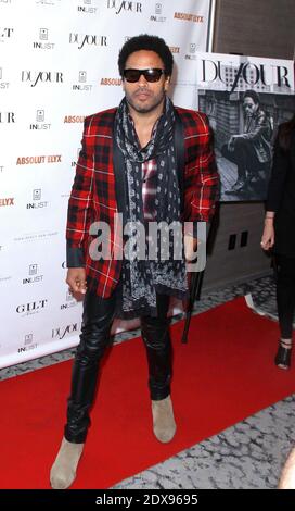 Lenny Kravitz scheint am 22. September 2014 im Park Hyatt New York Hotel in New York City, NY, USA, sein Album Strut und sein Cover des DuJour Magazine zu feiern. Foto von Donna ward/AABACAPRESS.COM Stockfoto