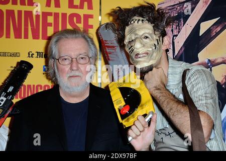 Regisseur Tobe Hooper beim Massaker A la Tronconneuse (The Texas Chain Saw Massacre) restaurierte Filmpremiere im Grand Rex Kino in Paris, Frankreich, am 23. September 2014. Foto von Aurore Marechal/ABACAPRESS.COM Stockfoto