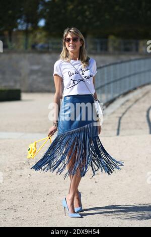 Helena Bordon bei der Ankunft in Issey Miyake Ready-to-Wear Spring-Summer 2015 Show, die am 26. September 2014 im Jardin des Tuileries, Paris, Frankreich, stattfand. Foto von Marie-Paola Bertrand-Hillion/ABACAPRESS.COM Stockfoto