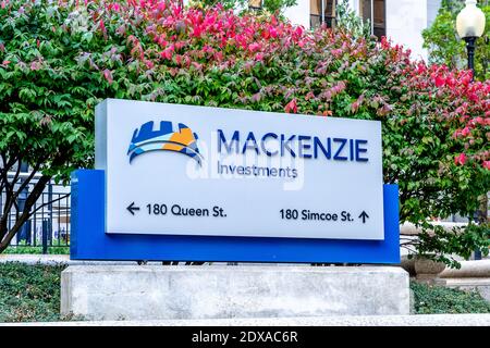 Toronto, Kanada - 24. Oktober 2019: Mackenzie Investments Hauptsitz in Toronto, Kanada. Stockfoto