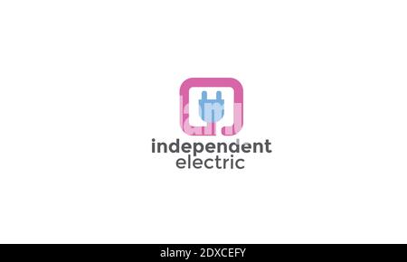 Elektrisches Logo Design und Vektor-Vorlage Stock Vektor