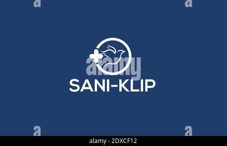 Design und Vektorvorlage für das Desinfektionsmittel-Logo Stock Vektor