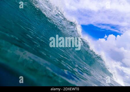 Blaue plätschernden Welle des Arabischen Meeres Stockfoto