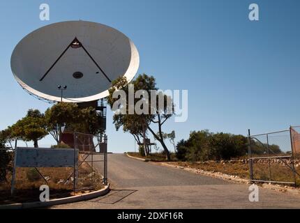 OTC Satellite Earth Station (stillgelegt), Carnarvon, Western Australia Stockfoto