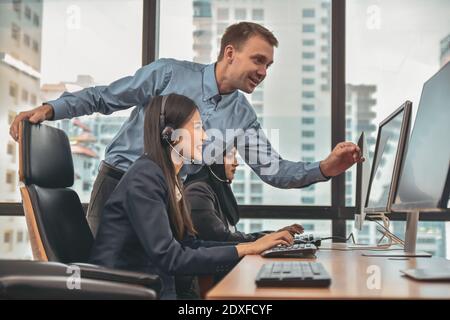 Manager Leadership Training Business Operator Team Meeting Market Planing Stockfoto
