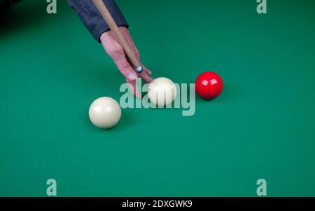 Französisches Billard-Spiel Stockfoto