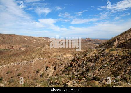 Landschaft in Baja California Sur, Mexiko, Nordamerika Stockfoto