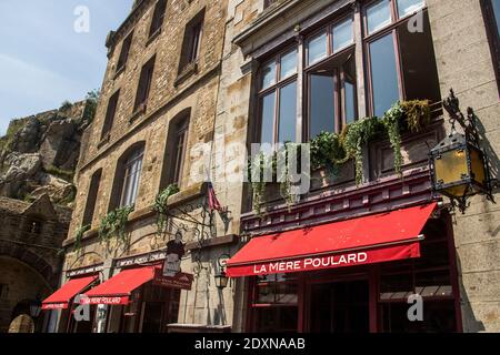 FRA - TOURISMUS - MONT SAINT-MICHEL Mont Saint-Michel, Sommer 2018, Tourismus und emblematische Orte. FRA - TOURISME - MONT SAINT-MICHEL Mont Saint-Michel, Stockfoto