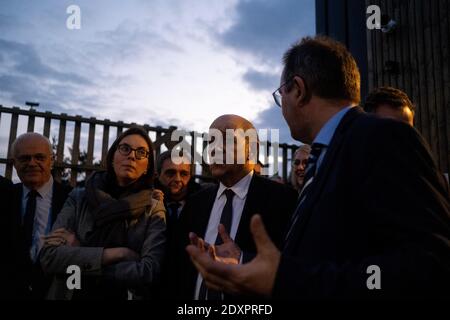Jean-Yves Le Drian, Minister für Europa und auswärtige Angelegenheiten, und Amelie De Montschalin, Staatssekretärin für europäische Angelegenheiten, eröffnen die Bretagne F Stockfoto