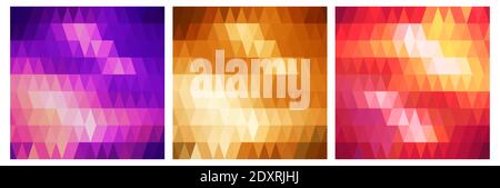 Eine Reihe abstrakter Vektorhintergründe für das Web Stock Vektor