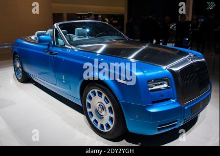 Der neue Rolls Royce Phantom beim Pressetag des Pariser Automobilsalon, bekannt als Mondial de l'Automobile in Paris, Frankreich, am 2. Oktober 2014. Foto von Nicolas Genin/ABACAPRESS.COM Stockfoto