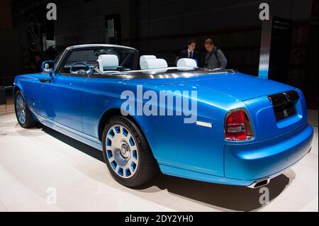 Der neue Rolls Royce Phantom beim Pressetag des Pariser Automobilsalon, bekannt als Mondial de l'Automobile in Paris, Frankreich, am 2. Oktober 2014. Foto von Nicolas Genin/ABACAPRESS.COM Stockfoto