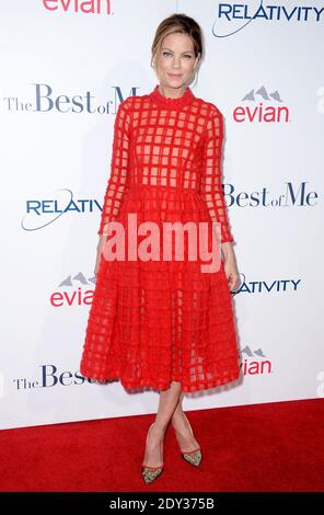 Michelle Monaghan nimmt an der Premiere von Relativity Studios The Best of Me im Regal Cinemas L.A. Teil Live am 7. Oktober 2014 in Los Angeles, CA, USA. Foto von Lionel Hahn/ABACAPRESS.COM Stockfoto