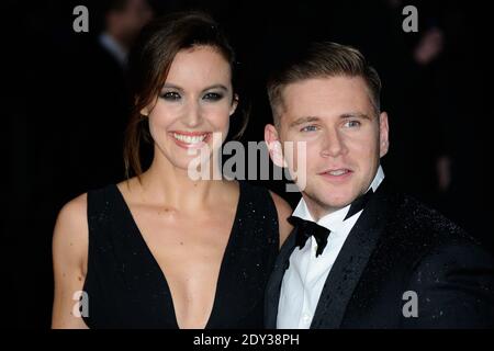 Charlie Webster und Allen Leech bei der Eröffnung des BFI London Film Festival und der Imitation Game Premiere am 08. Oktober 2014 auf dem Odeon Leicester Square in London, Großbritannien. Foto von Aurore Marechal/ABACAPRESS.COM Stockfoto