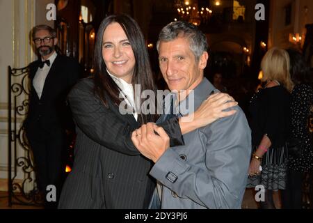 Nathalie garcon und Nagui bei der Nathalie Garcons Buchsignierung Cocktail Party im Hotel Regina am 13. Oktober 2014 in Paris, Frankreich. Foto von Laurent Zabulon/ABACAPRESS.COM Stockfoto