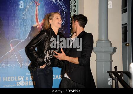 Tonya Kinzinger und Maxime Dereymez bei der Flashdance-Eröffnung am 20. Oktober 2014 im Theater du Gymnase in Paris, Frankreich. Foto von Alban Wyters/ABACAPRESS.COM Stockfoto