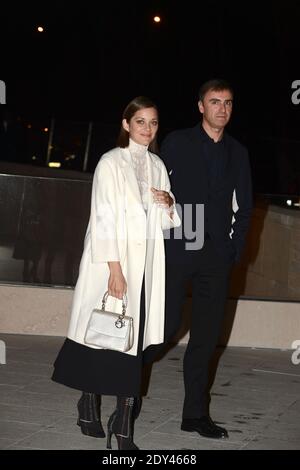 Marion Cotillard bei der Eröffnung des Louis Vuitton Kunstmuseums, eine Woche vor seiner offiziellen Eröffnung am 20. Oktober 2014 in Paris, Frankreich. Foto von ABACAPRESS.COM Stockfoto