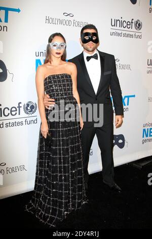 Cara Santana, Jesse Metcalfe nimmt am 30. Oktober 2014 am zweiten jährlichen UNICEF Masquerade Ball der nächsten Generation auf dem Hollywood Forever Cemetery in Los Angeles, CA, USA, Teil. Foto von Milestone Photo/ABACAPRESS.COM Stockfoto