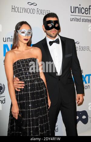 Cara Santana, Jesse Metcalfe nimmt am 30. Oktober 2014 am zweiten jährlichen UNICEF Masquerade Ball der nächsten Generation auf dem Hollywood Forever Cemetery in Los Angeles, CA, USA, Teil. Foto von Milestone Photo/ABACAPRESS.COM Stockfoto