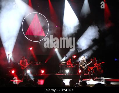 Der französische Sänger Patrick Bruel tritt am 1. November 2014 live im Beacon Theatre in New York City, NY, USA, auf. Foto von Charles Guerin/ABACAPRESS.COM Stockfoto