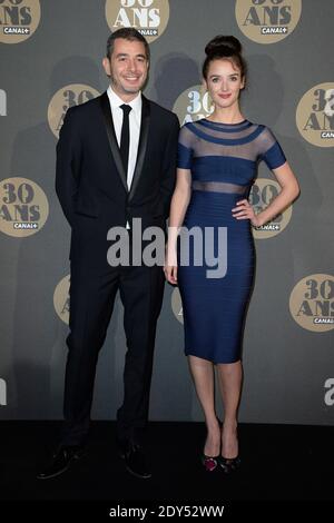 Charlotte Le Bon und Ali Baddou bei der Canal Plus 30-jährigen Party im Palais de Tokyo in Paris, Frankreich am 4. November 2014. Foto von Nicolas Briquet/ABACAPRESS.COM Stockfoto
