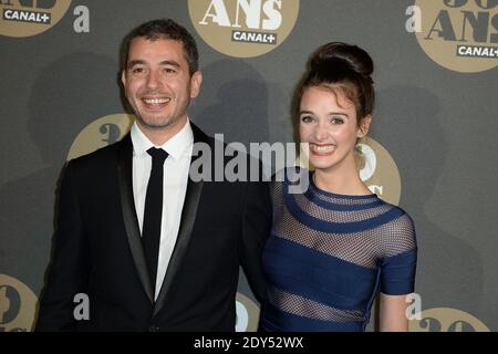 Charlotte Le Bon und Ali Baddou bei der Canal Plus 30-jährigen Party im Palais de Tokyo in Paris, Frankreich am 4. November 2014. Foto von Nicolas Briquet/ABACAPRESS.COM Stockfoto