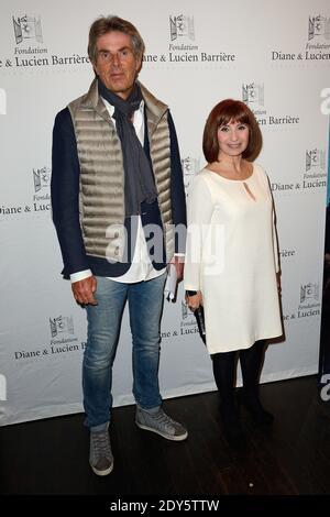 Dominique Desseigne und Ariane Ascaride bei der Premiere des Films 'Les Heritiers' während des Prix Lucien Barriere im Cinema Publicis in Paris, Frankreich am 17. November 2014. Foto von Nicolas Briquet/ABACAPRESS.COM Stockfoto