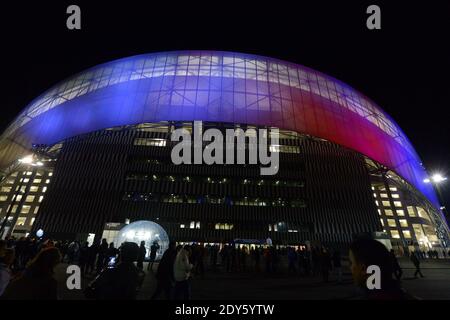 Das neue Stade-Velodrome während des freundlichen internationalen Fußballspieles, Frankreich gegen Schweden im Stade-Velodrome in Marseille, Frankreich am 18. November 2014. Frankreich gewann 1:0. Foto von Henri Szwarc/ABACAPRESS.COM Stockfoto