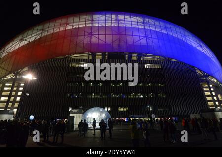 Das neue Stade-Velodrome während des freundlichen internationalen Fußballspieles, Frankreich gegen Schweden im Stade-Velodrome in Marseille, Frankreich am 18. November 2014. Frankreich gewann 1:0. Foto von Henri Szwarc/ABACAPRESS.COM Stockfoto