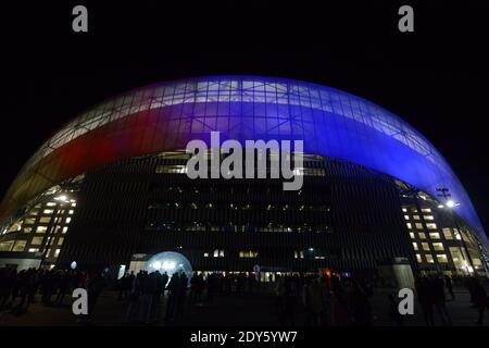 Das neue Stade-Velodrome während des freundlichen internationalen Fußballspieles, Frankreich gegen Schweden im Stade-Velodrome in Marseille, Frankreich am 18. November 2014. Frankreich gewann 1:0. Foto von Henri Szwarc/ABACAPRESS.COM Stockfoto