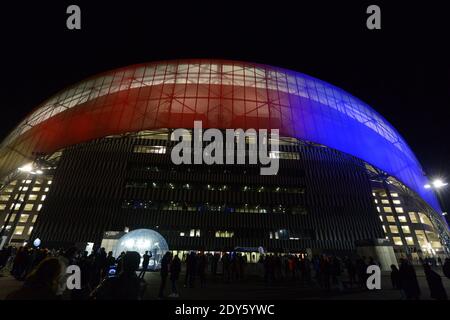 Das neue Stade-Velodrome während des freundlichen internationalen Fußballspieles, Frankreich gegen Schweden im Stade-Velodrome in Marseille, Frankreich am 18. November 2014. Frankreich gewann 1:0. Foto von Henri Szwarc/ABACAPRESS.COM Stockfoto