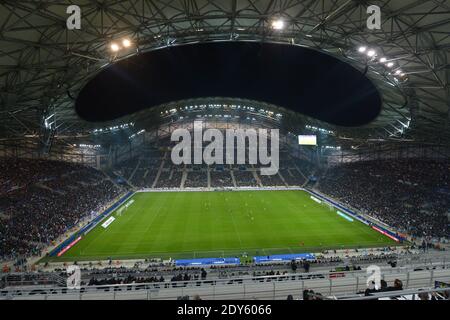 Das neue Stade-Velodrome während des freundlichen internationalen Fußballspieles, Frankreich gegen Schweden im Stade-Velodrome in Marseille, Frankreich am 18. November 2014. Frankreich gewann 1:0. Foto von Henri Szwarc/ABACAPRESS.COM Stockfoto