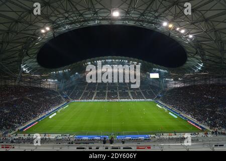 Das neue Stade-Velodrome während des freundlichen internationalen Fußballspieles, Frankreich gegen Schweden im Stade-Velodrome in Marseille, Frankreich am 18. November 2014. Frankreich gewann 1:0. Foto von Henri Szwarc/ABACAPRESS.COM Stockfoto