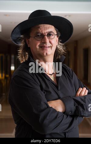 Der französische Küchenchef Marc Veyrat posiert am 31. Oktober 2014 im Mandarin Hotel in Genf, Schweiz. Foto von Loona/ABACAPRESS.COM Stockfoto