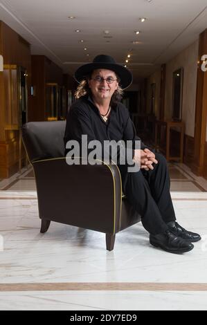 Der französische Küchenchef Marc Veyrat posiert am 31. Oktober 2014 im Mandarin Hotel in Genf, Schweiz. Foto von Loona/ABACAPRESS.COM Stockfoto