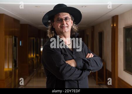 Der französische Küchenchef Marc Veyrat posiert am 31. Oktober 2014 im Mandarin Hotel in Genf, Schweiz. Foto von Loona/ABACAPRESS.COM Stockfoto