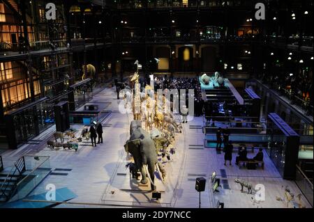 Atmosphäre während des 20. Jahrestages der La Chaine De L'Espoir, die am 11. Dezember 2014 in der Grande Galerie De L'Evolution in Paris, Frankreich, stattfand. Foto von Alban Wyters/ABACAPRESS.COM Stockfoto