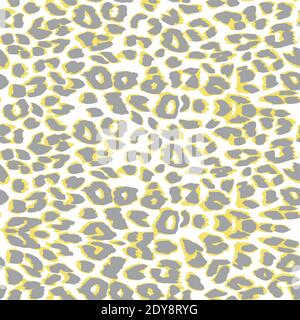 Luxus Leopard Vektor Hintergrund mit goldenen Flecken. Nahtloses Muster. Stock Vektor