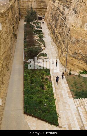 Lascaris war Rooms Museum, St. James Graben, Valletta, Malta Stockfoto