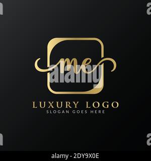 Initial ME Letter Logo Design Vektor Vorlage. Luxus Letter ME Logo Design