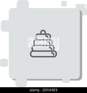 Baby Ring Tower Vektor-Symbol moderne einfache Vektor-Illustration Stock Vektor