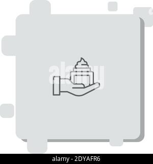 Rasur Creme Vektor-Symbol moderne einfache Vektor-Illustration Stock Vektor